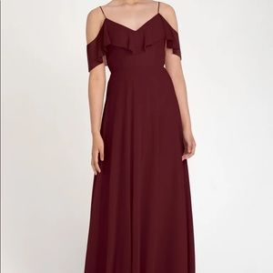 Jenny Yoo hibiscus ruffled dress!